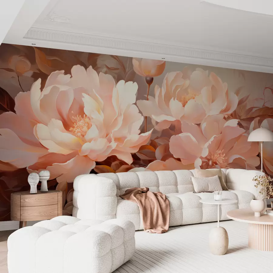 wall murals Peonies w05511