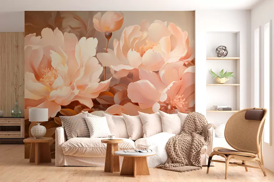 wall murals Peonies w05511