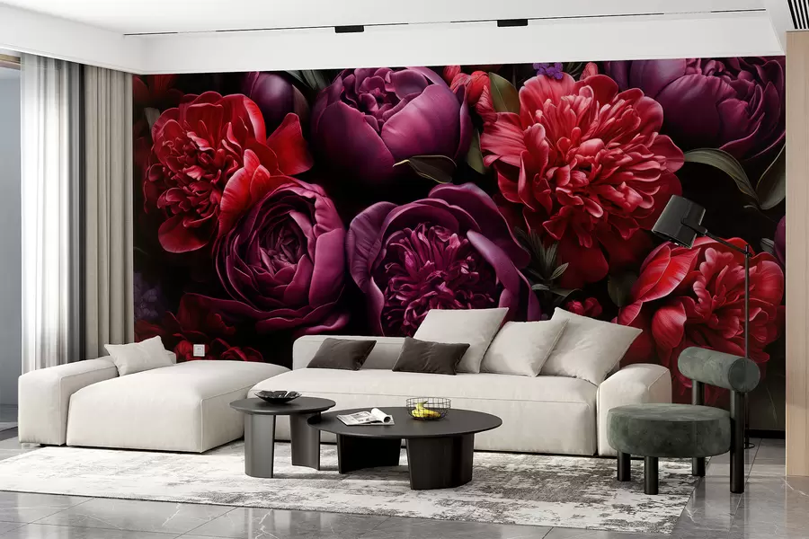 wall murals Peonies w05513