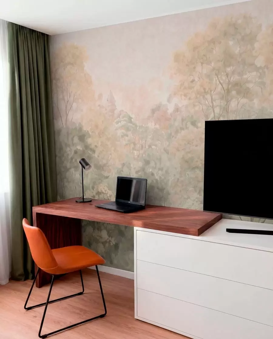 wall murals Olive Woodland View w05433