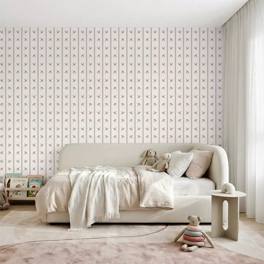 wall murals Airplanes in striped pattern on light background a01170v1