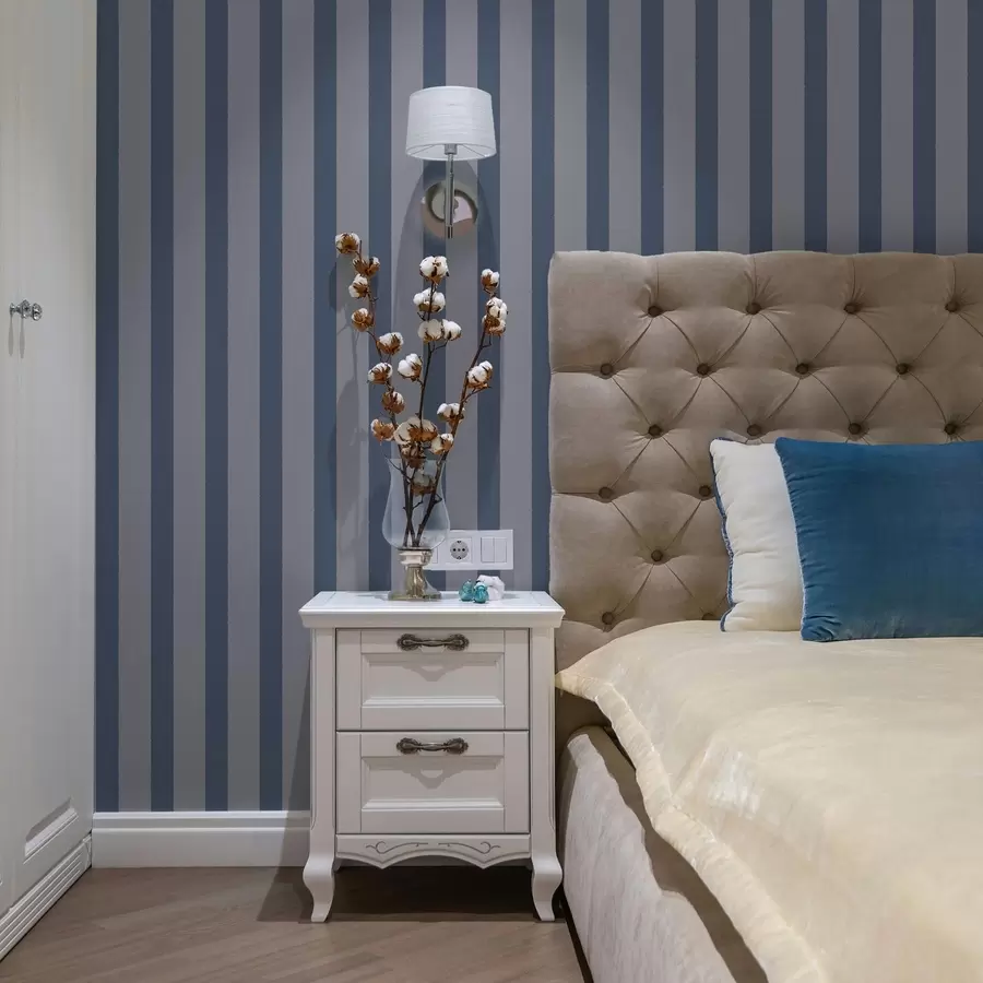 wall murals Blue and gray vertical stripes a01180v1