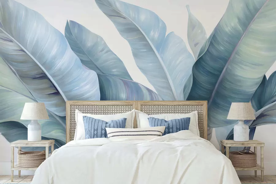 wall murals Large banana leaves w05499v1