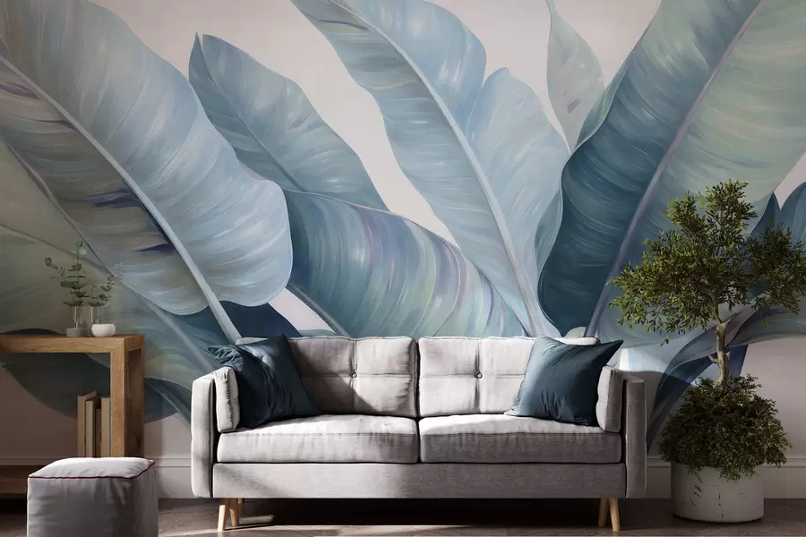wall murals Large banana leaves w05499v1