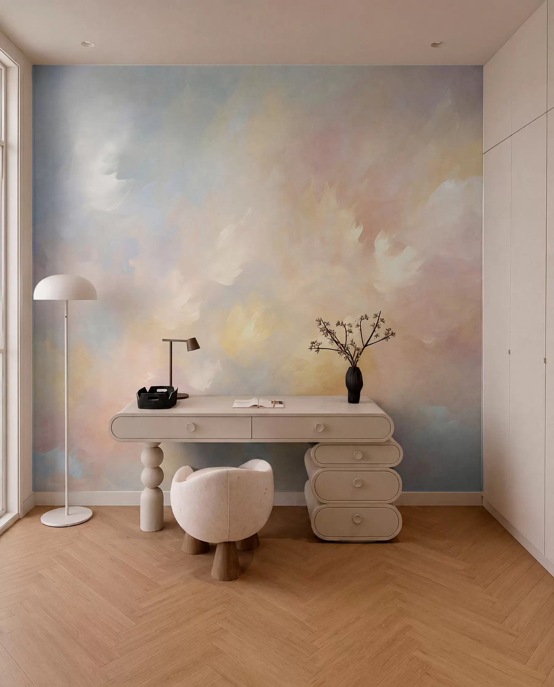 wall murals Painted Clouds of Colour w05522