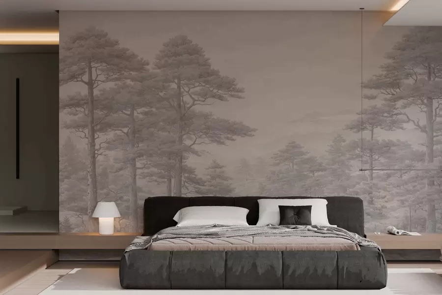 wall murals Vintage forest w05524