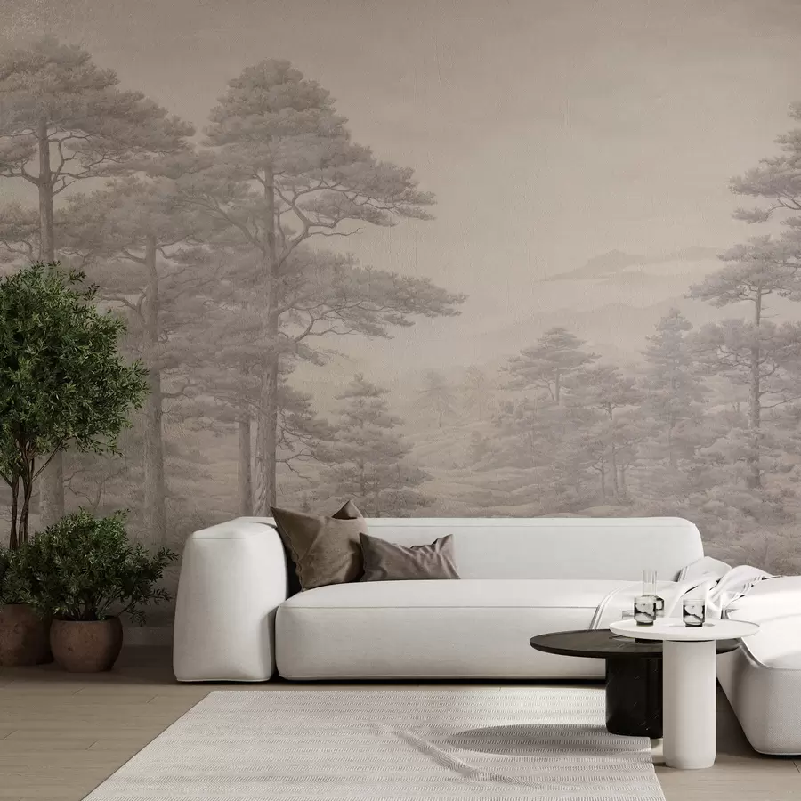 wall murals Vintage forest w05524