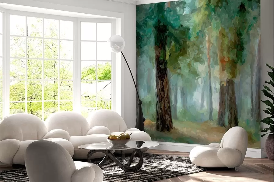 wall murals Deciduous forest w05508