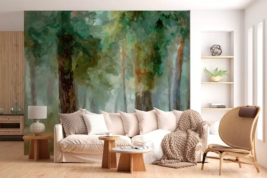 wall murals Deciduous forest w05508