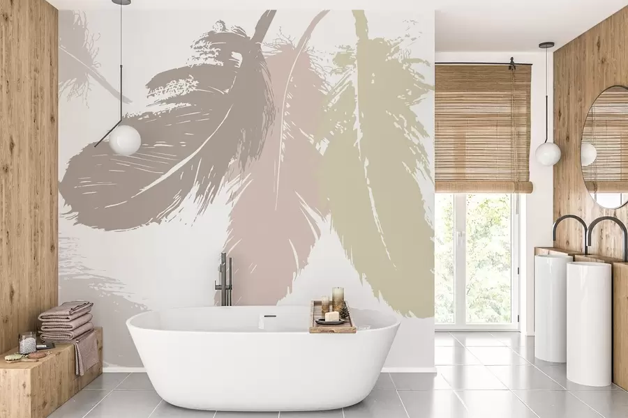 wall murals Feathers w05549