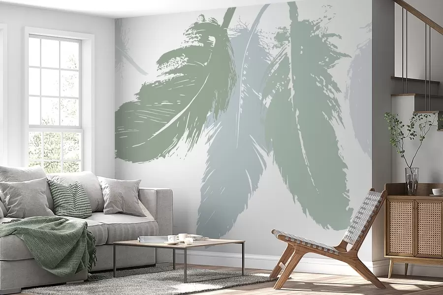 wall murals Feathers w05549v1