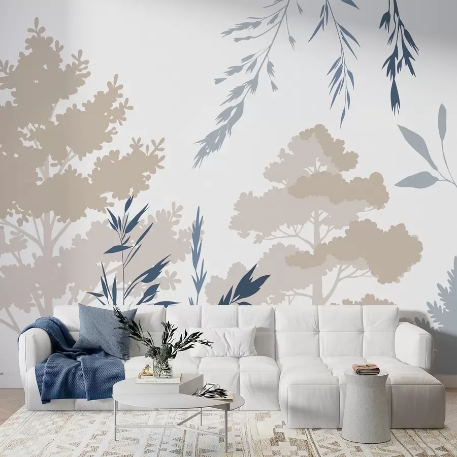 wall murals Trees and grasses w05551