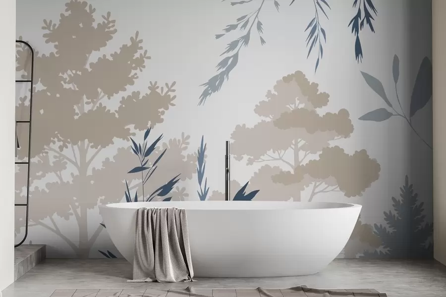 wall murals Trees and grasses w05551