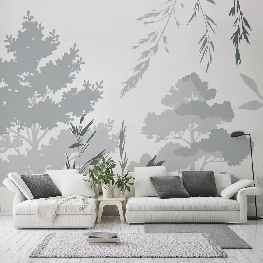 wall murals Trees and grasses w05551v2