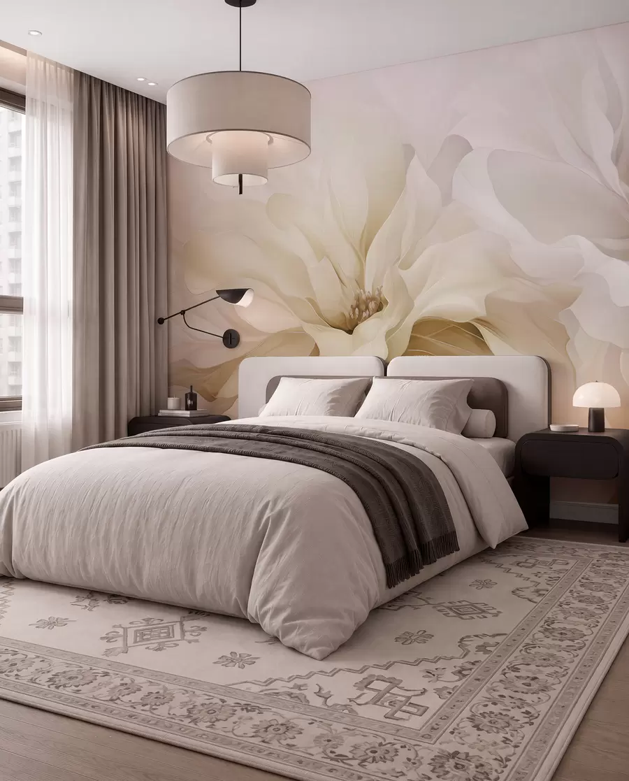 wall murals Airy Petals w05580v1