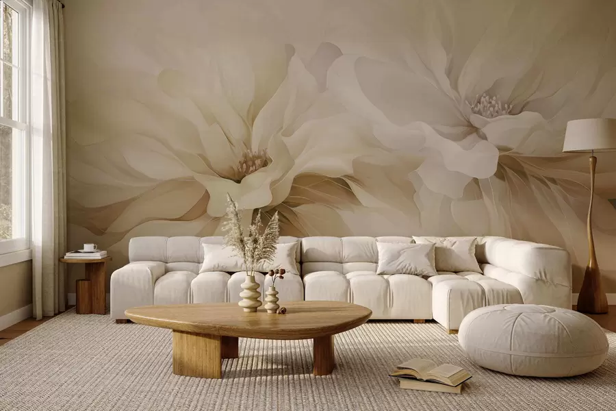 wall murals Airy Petals w05580v1