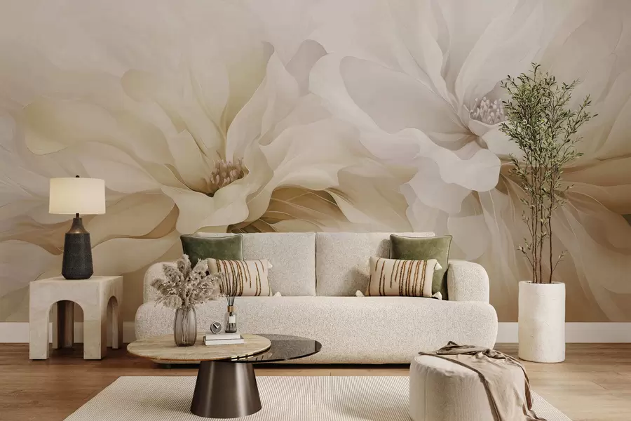 wall murals Airy Petals w05580v1