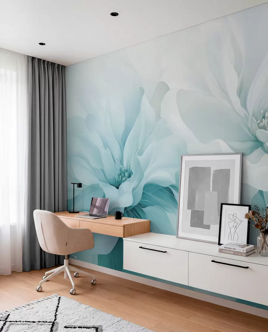 wall murals Airy Petals w05580v2