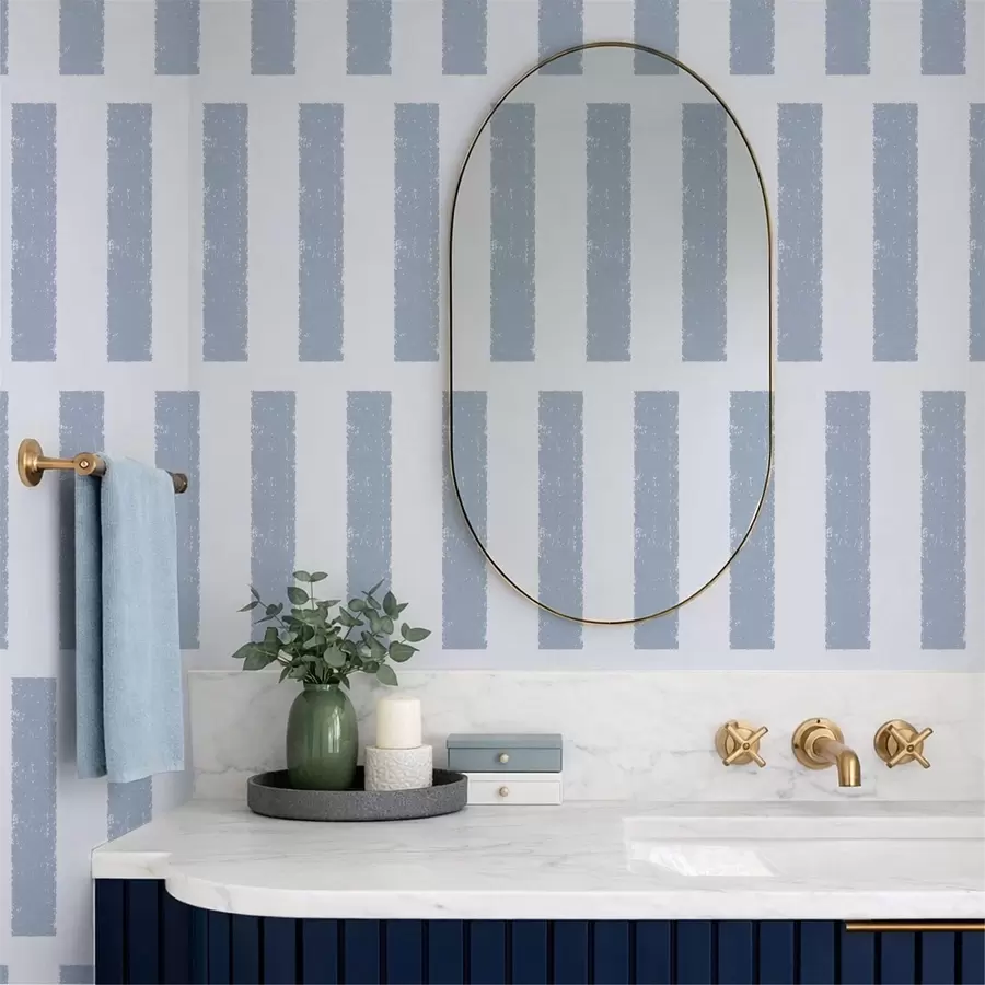 wall murals Light blue vertical stripes on light background a01189v2