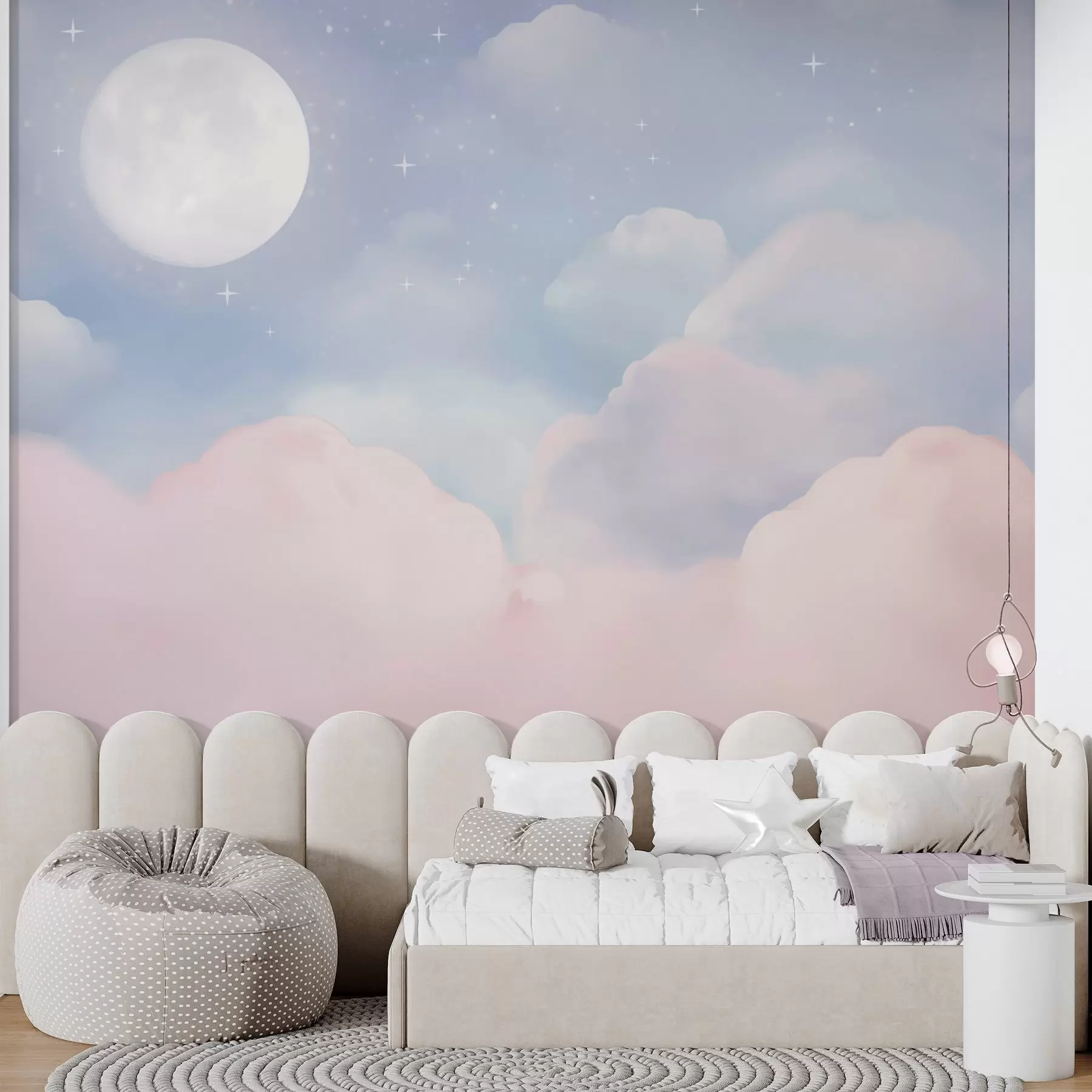 wall murals The moon in the sky w05595