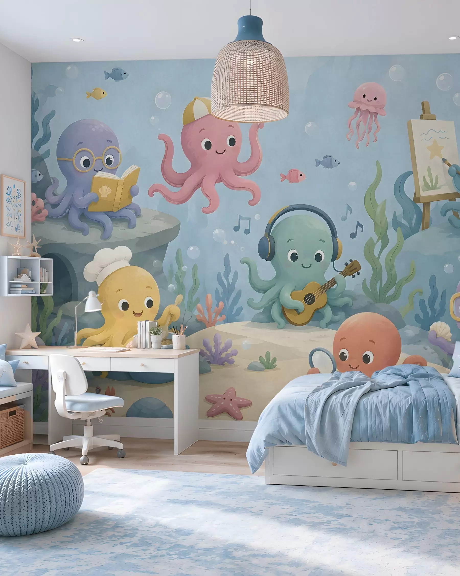 wall murals Octopus Hobby Club w05568