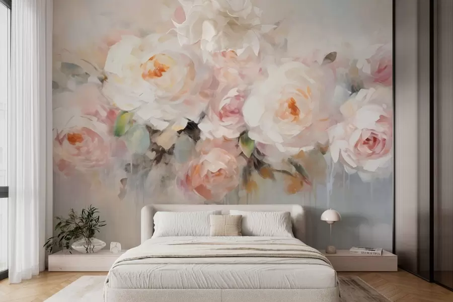 wall murals Classic flowers, roses w05614