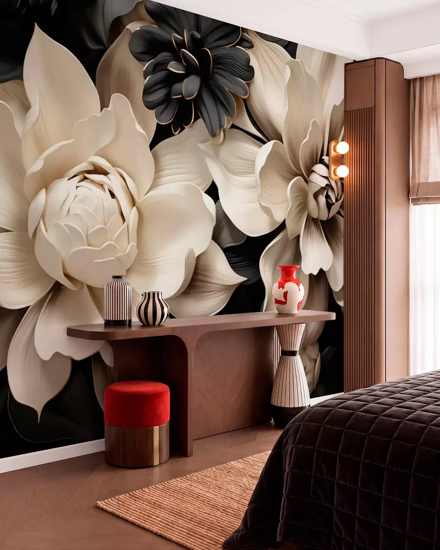 wall murals Fantasy flowers w05618