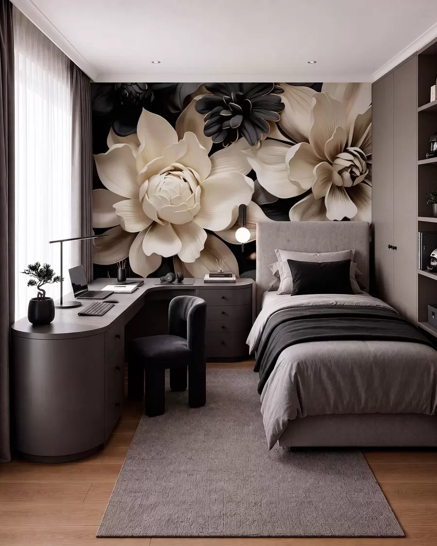 wall murals Fantasy flowers w05618