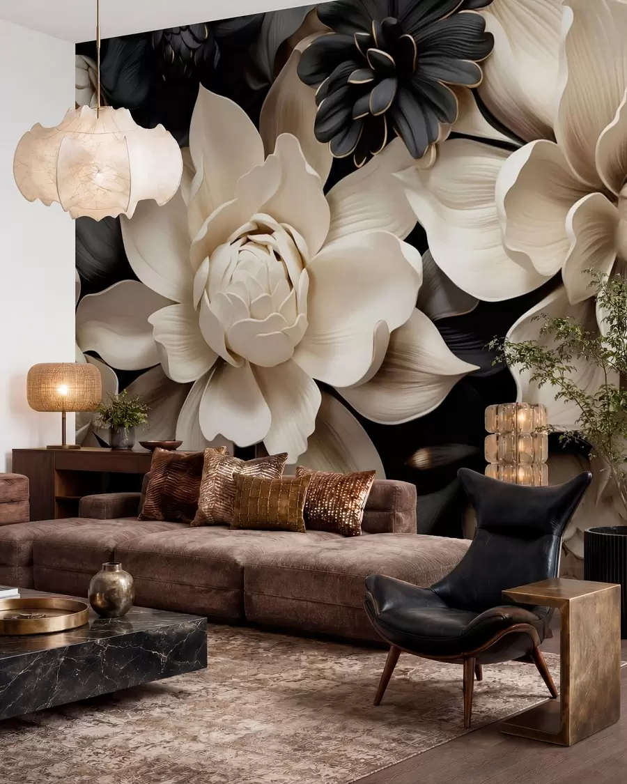 wall murals Fantasy flowers w05618