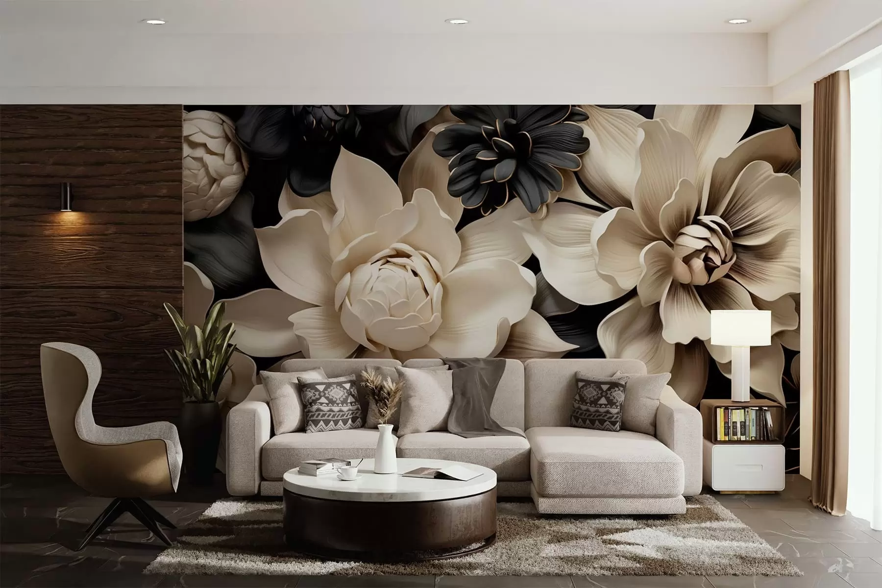wall murals Fantasy flowers w05618