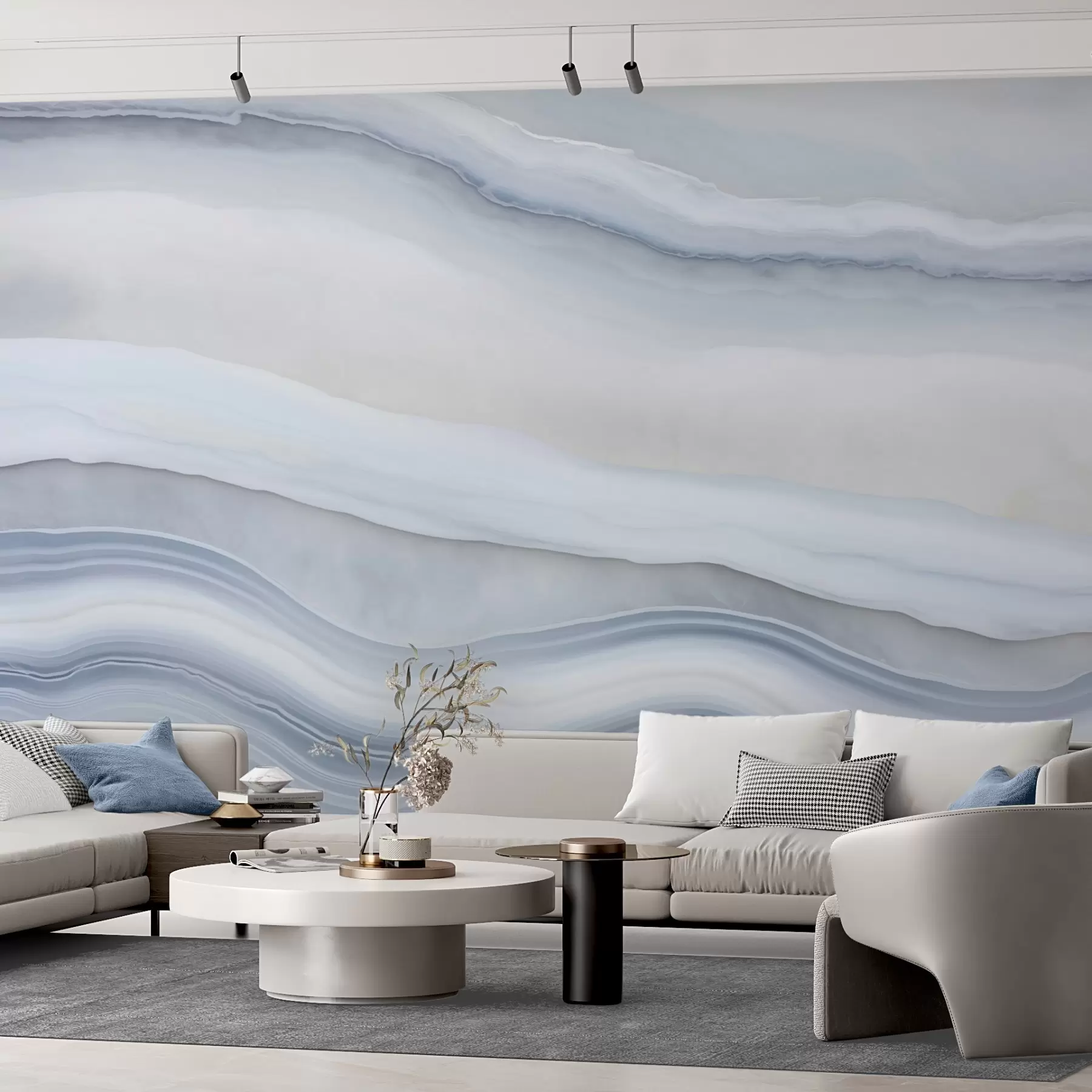 wall murals Imitation of abstract marble texture pattern w05634