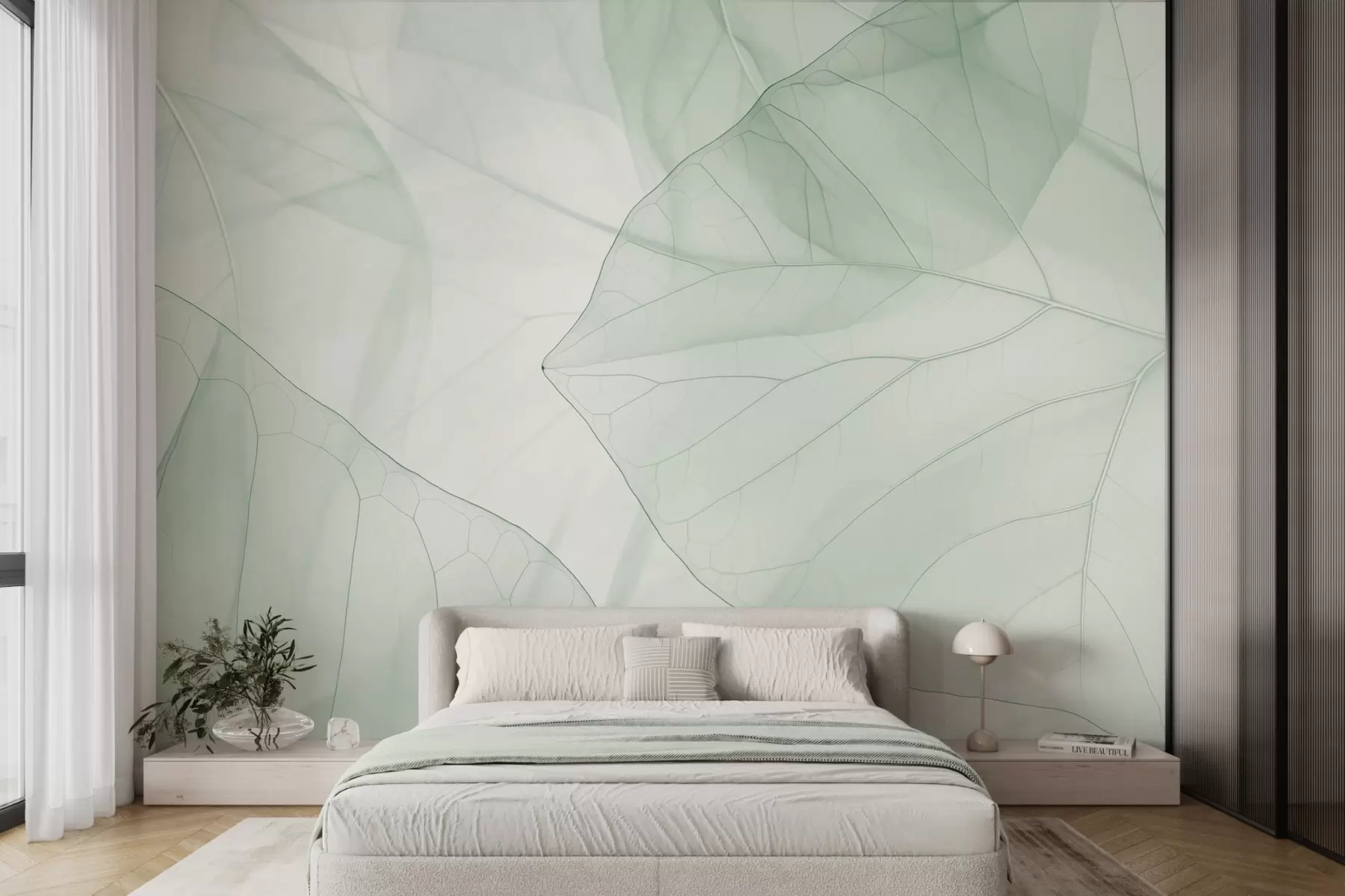 wall murals Abstract leaf veins w05474