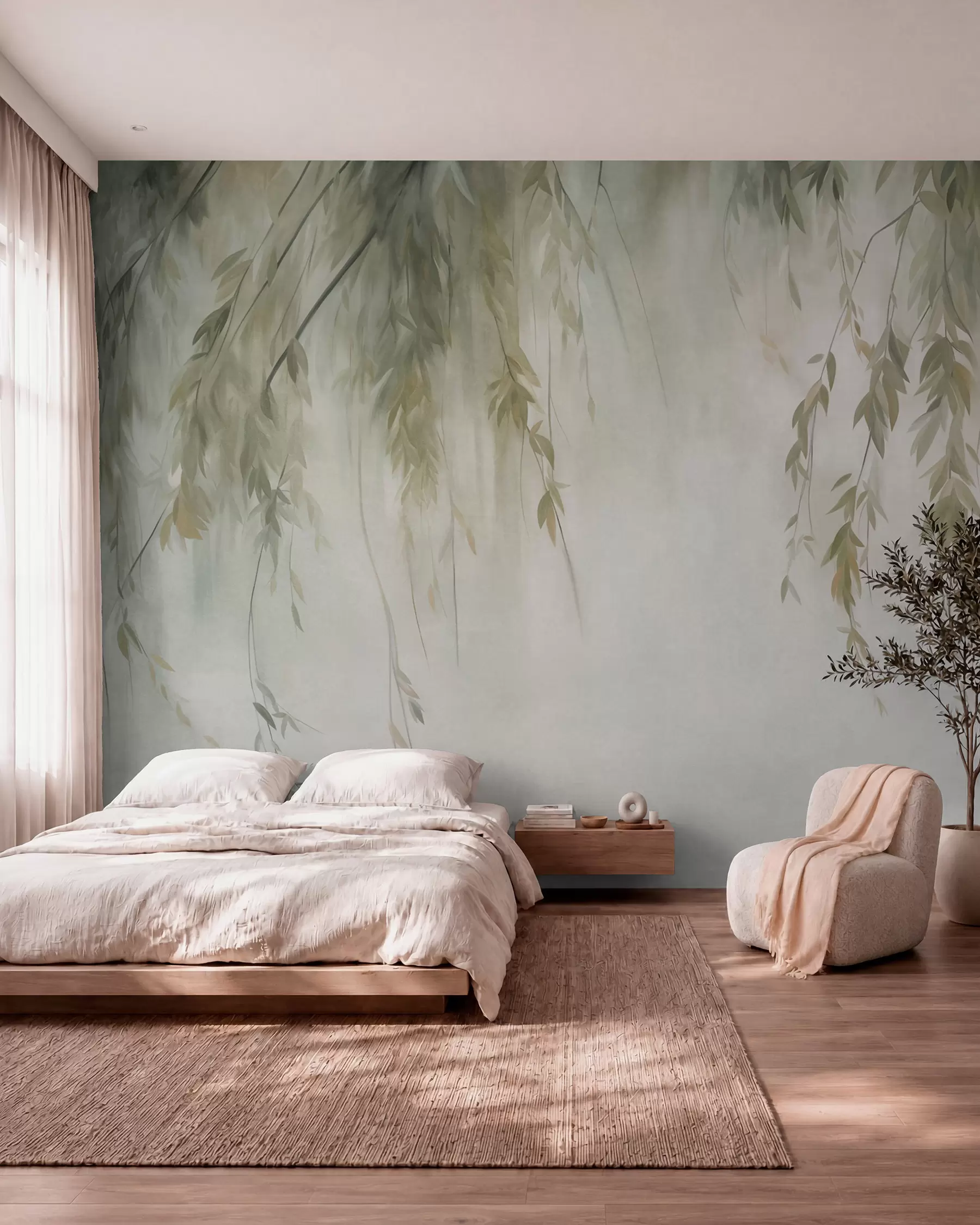 wall murals Misty Willow w09893
