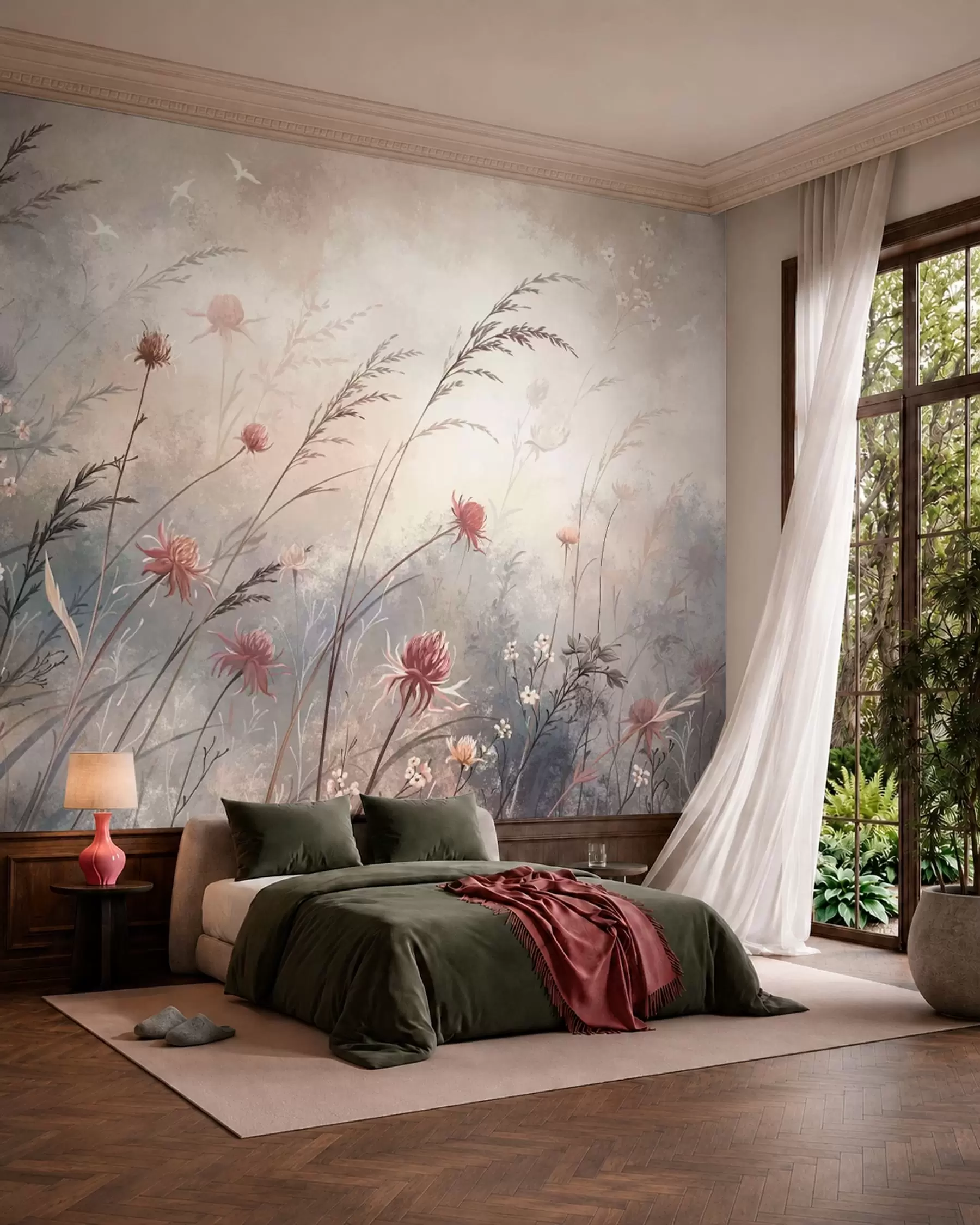 wall murals Meadow in Bloom w05538