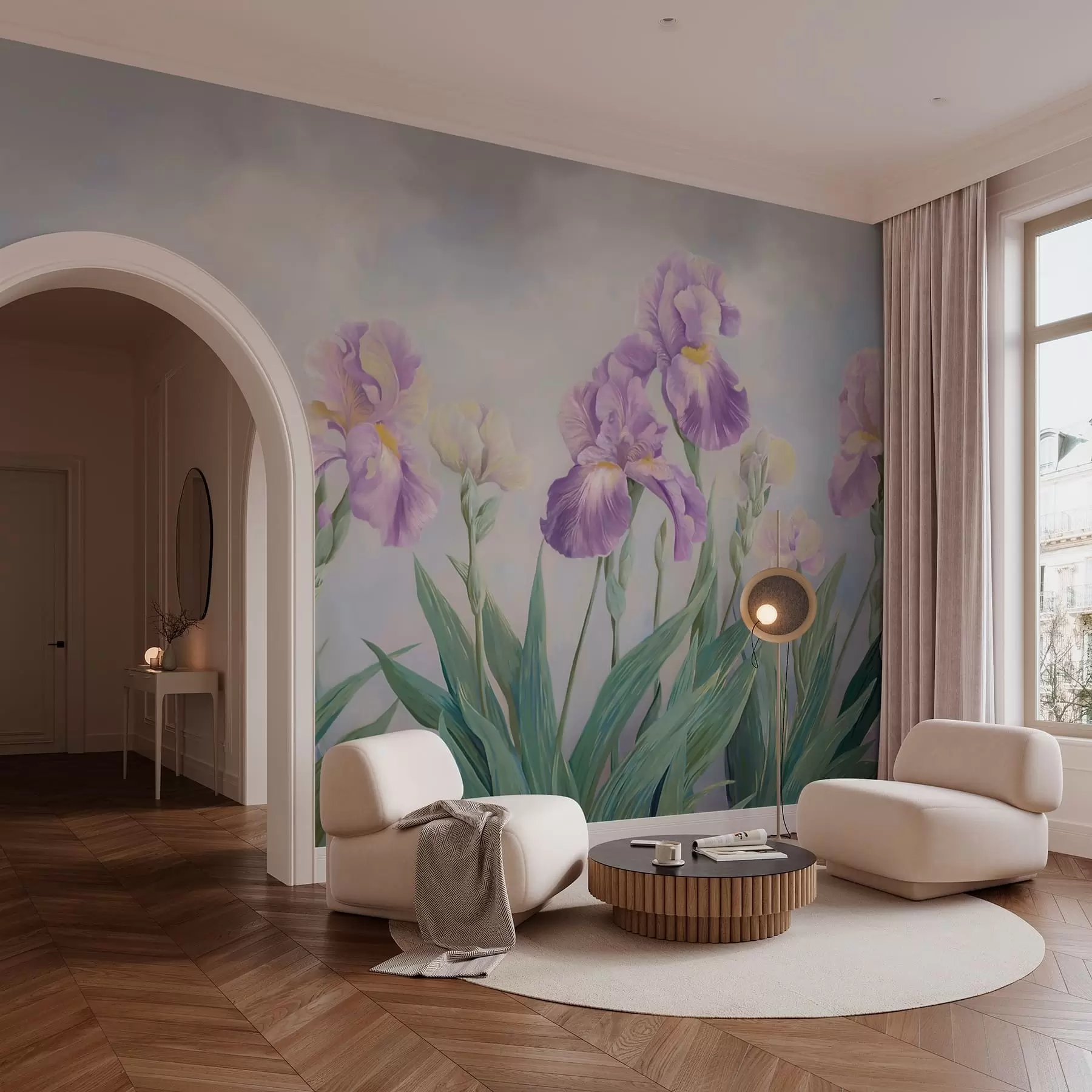 wall murals Classic flowers w05646