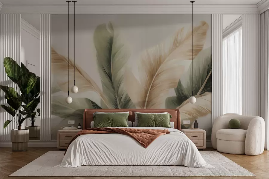 wall murals Banana leaves w05648
