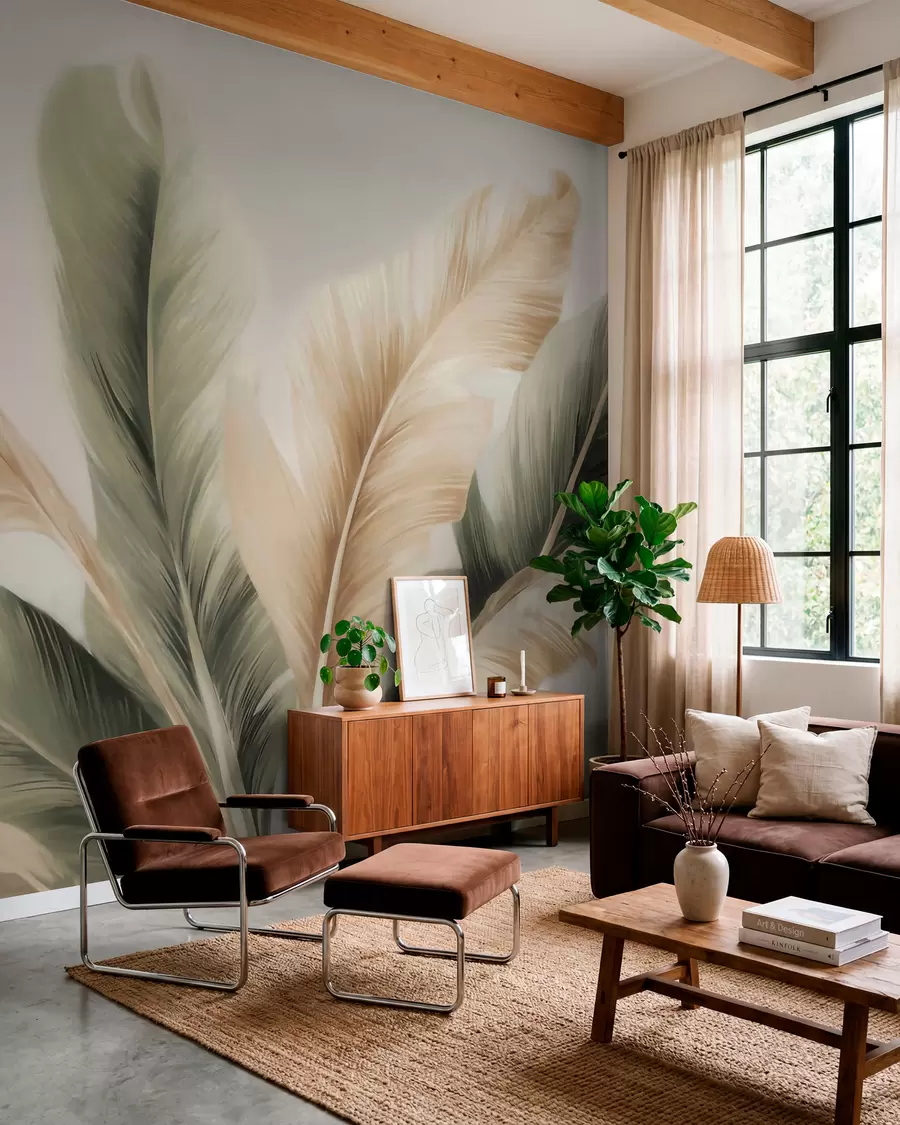 wall murals Banana leaves w05648