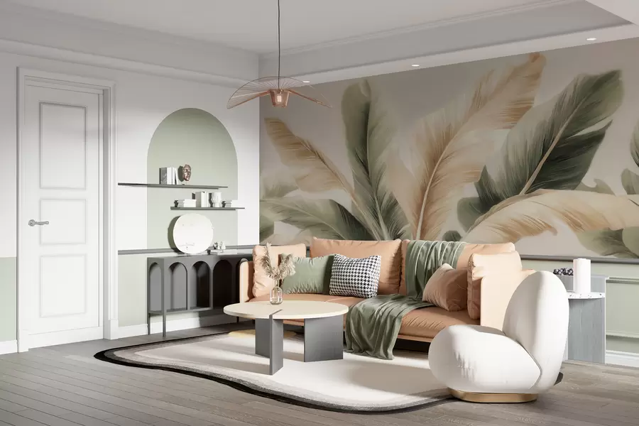 wall murals Banana leaves w05648