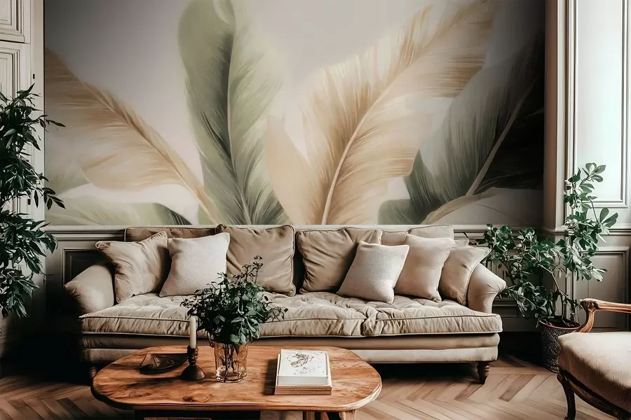 wall murals Banana leaves w05648