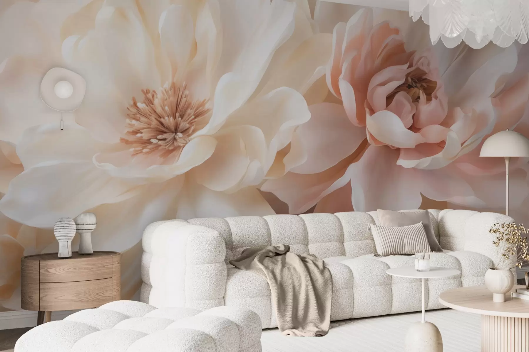 wall murals Large flowers w05633