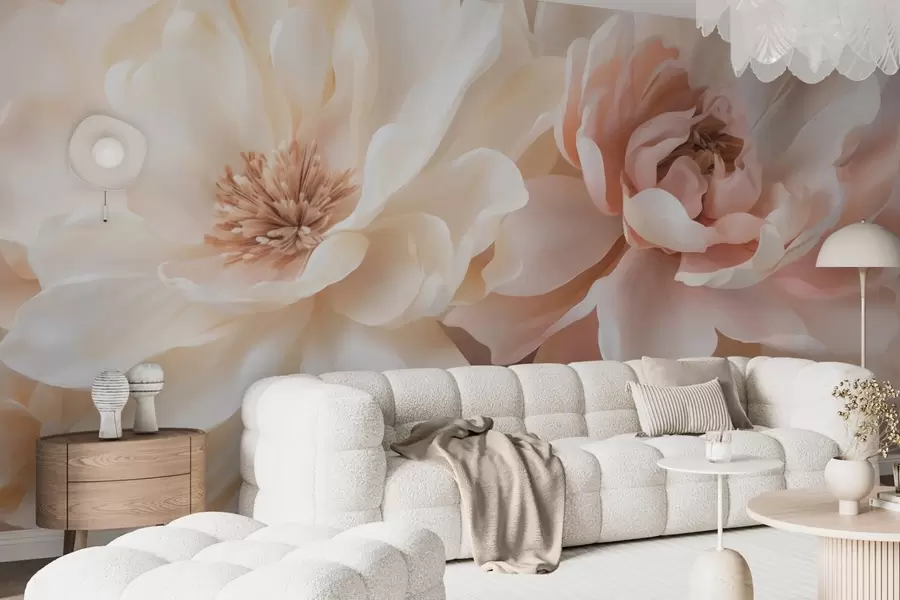 wall murals Large flowers w05633