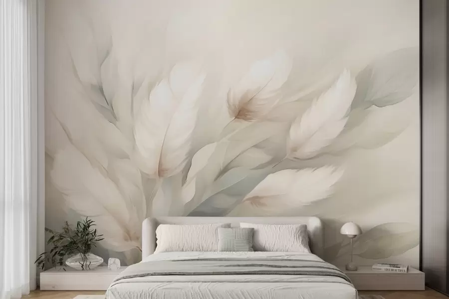 wall murals Abstract feathers w05662