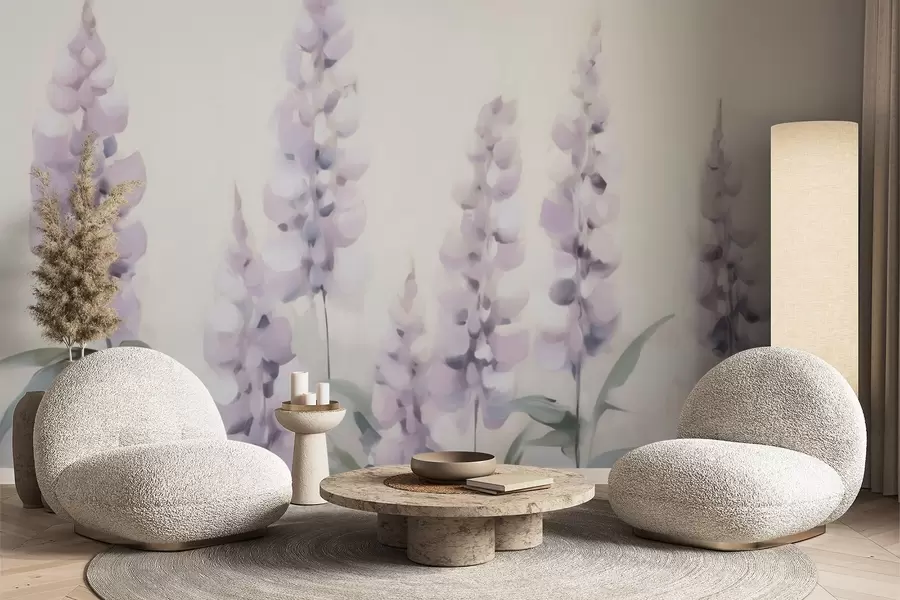 wall murals Abstract flowers imitation of painting w05661