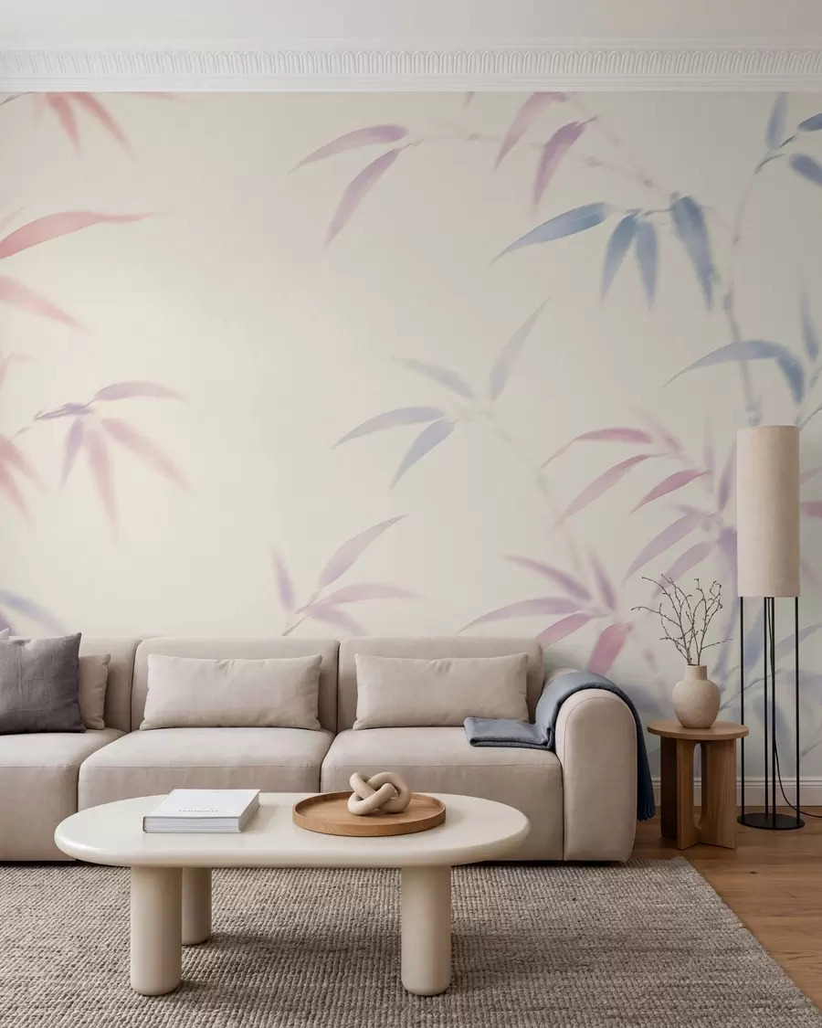 wall murals Abstract bamboo leaves w05666