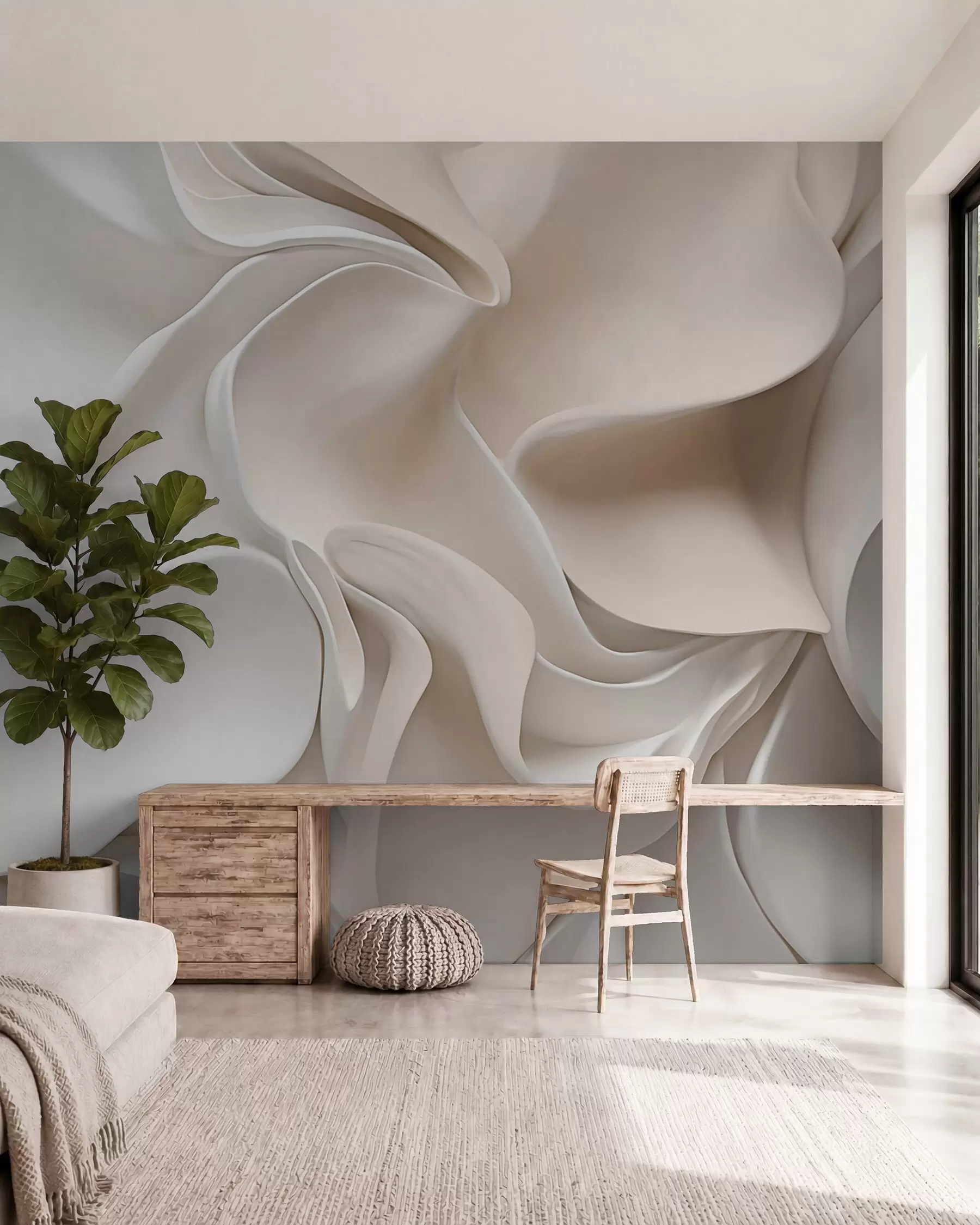 wall murals Silken Waves w05473