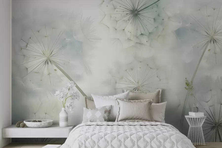 wall murals Abstract dandelions imitation of painting w05664