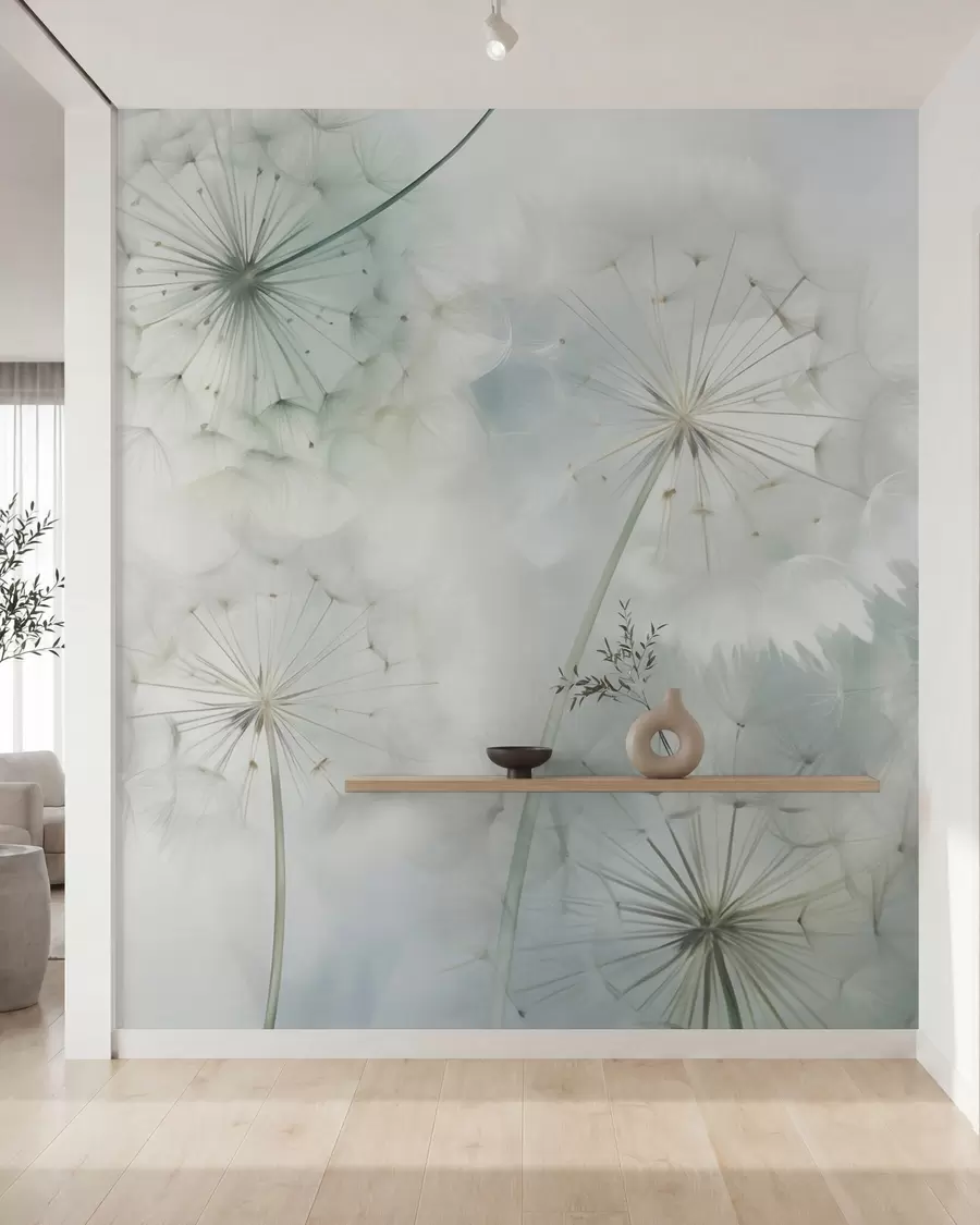wall murals Abstract dandelions imitation of painting w05664