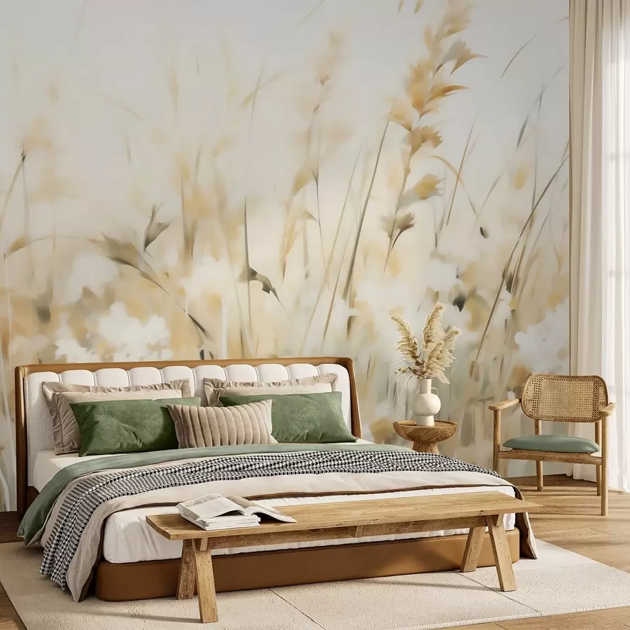 wall murals Abstract grasses imitation of painting w05669