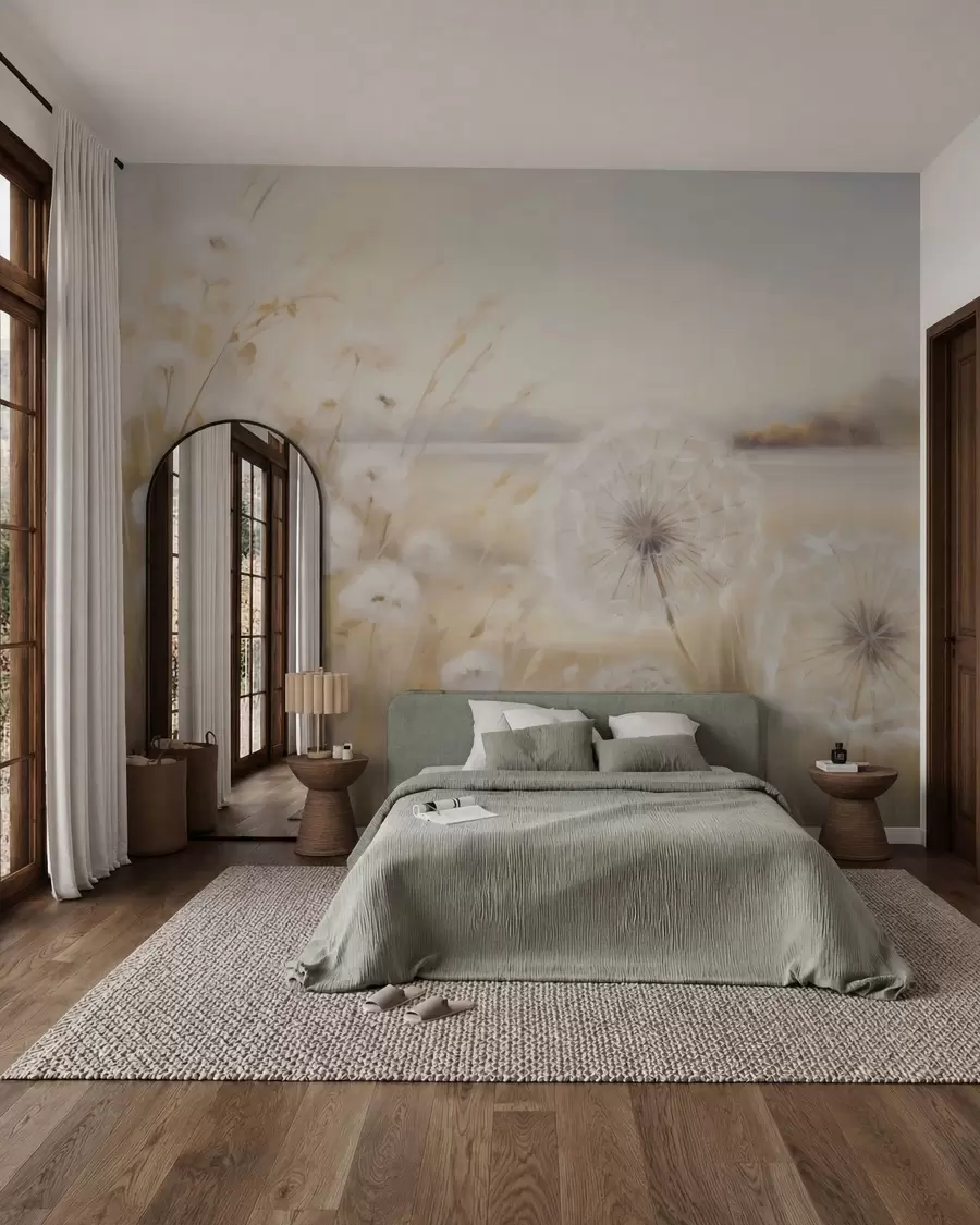 wall murals Abstract dandelions imitation painting w05671