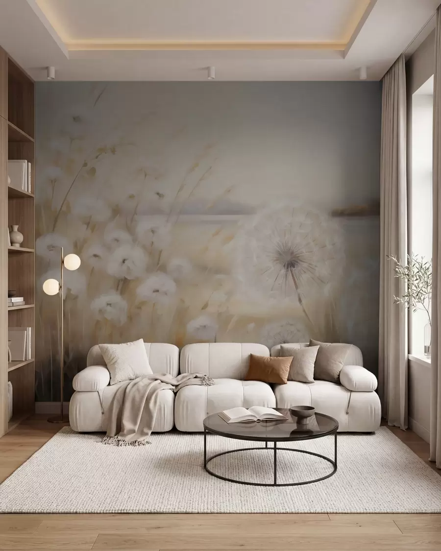 wall murals Abstract dandelions imitation painting w05671
